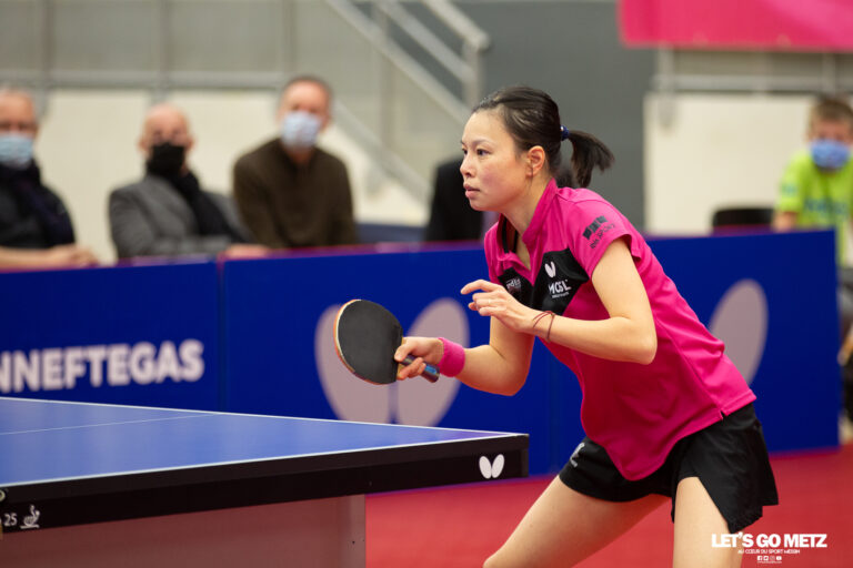 Wu Jiaduo lors de la 1/2 finale ETTU Metz - Berlin