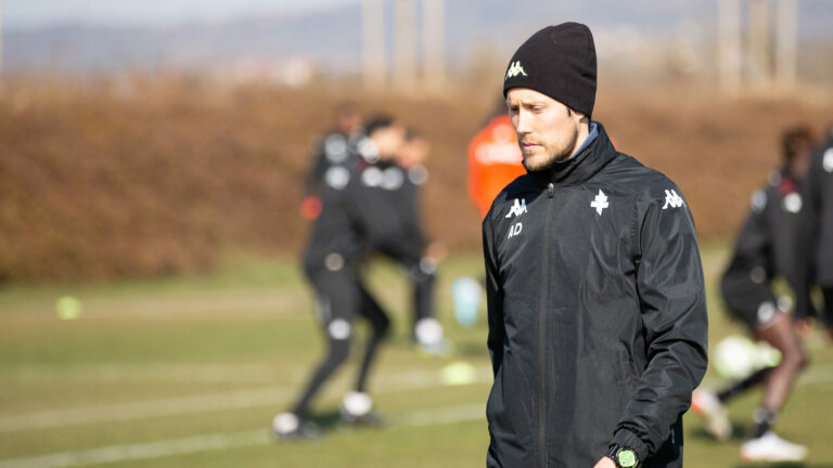 Aurélien Denotti à l'entraînement avec le FC Metz