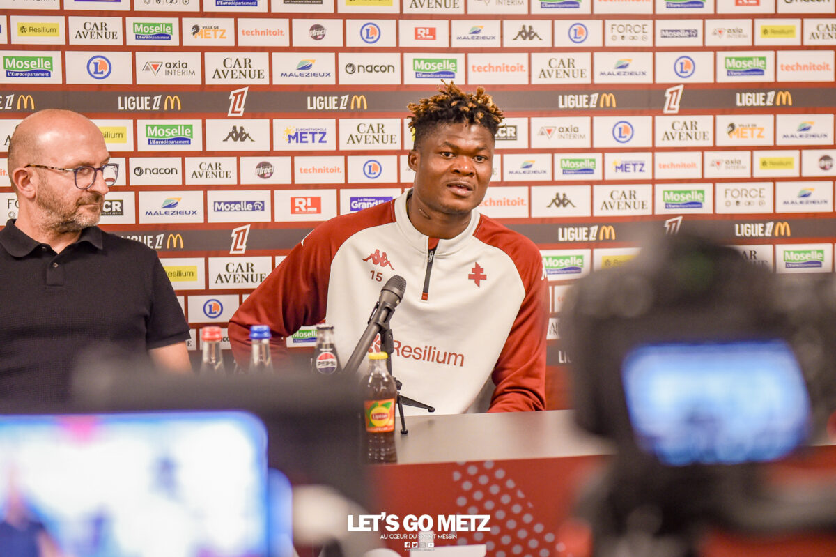 FC Metz. Terry Yegbe présenté en conférence de presse